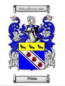 The Polain family crest