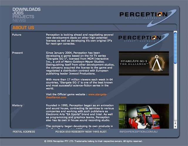 Perception website