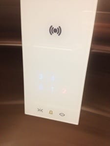 touch elevator buttons