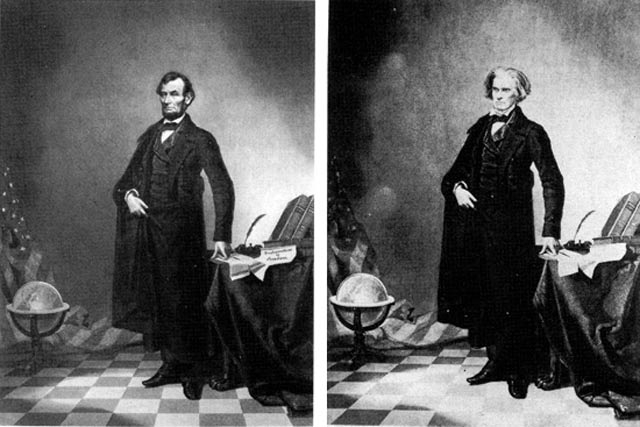 Lincoln’s famous portrait is a composite