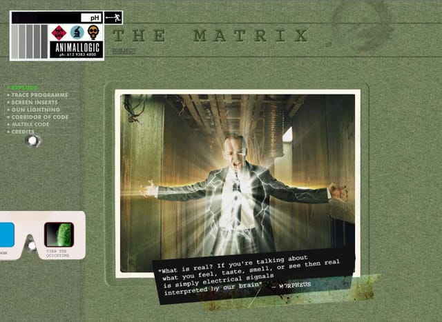 Animal Logic Film Section showing The Matrix