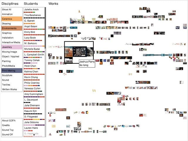 COFA Annual 2004 interface