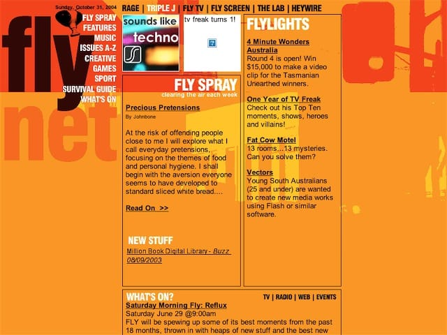 Fly Net website